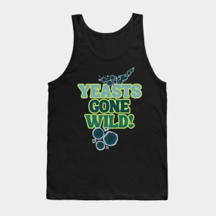 Yeasts Gone Wild! Groovy Blue Green Style Tank Top